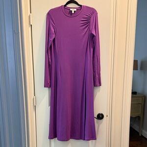 COS Purple Long Sleeve Dress